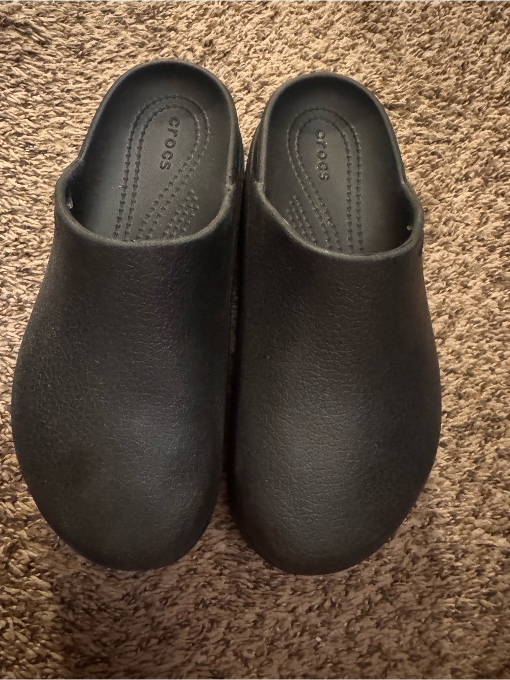 CROCS Men's Black Slip-On Clog Mule